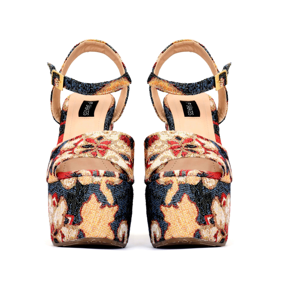 Sandra Denim Platforms