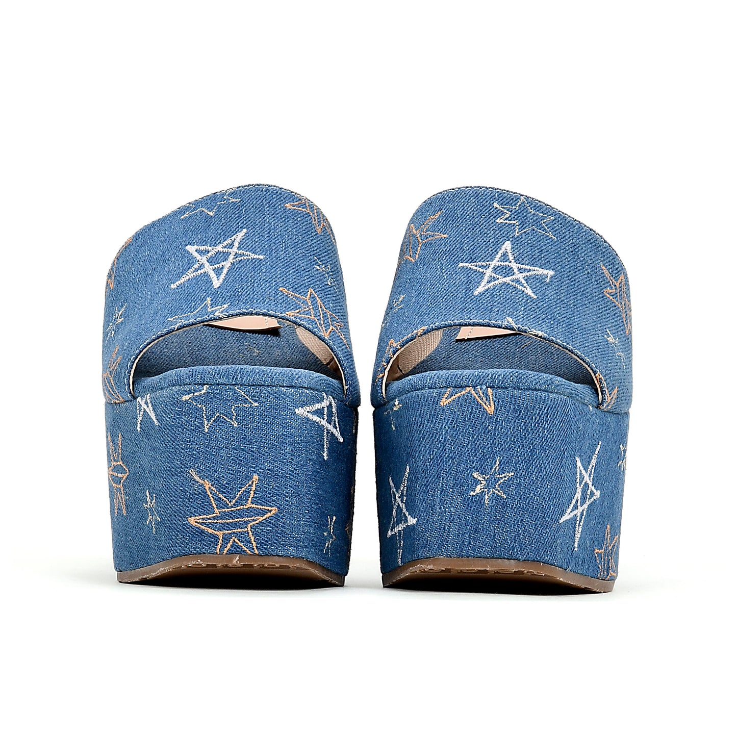 Valery Star Denim Platforms